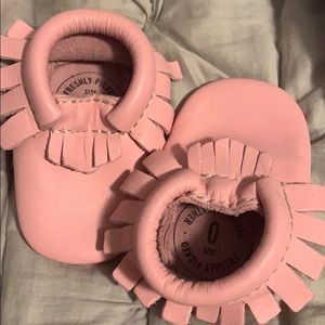 Freshly picked pink moccasins